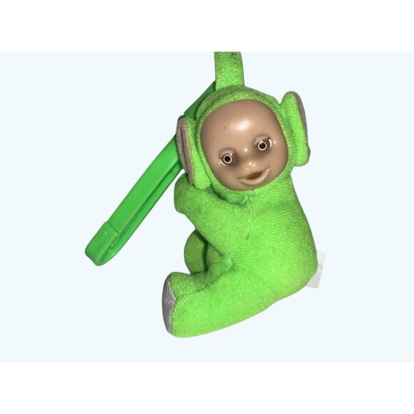 Teletubbies Dipsy Green Plush Clip-On Keychain Toy By McDonalds 2000 Licensed - Picture 1 of 7